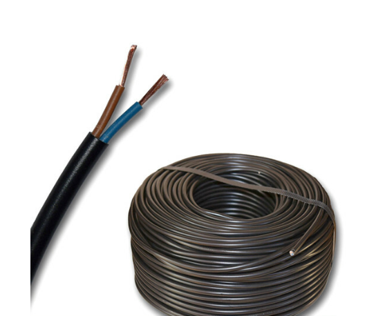 H03VVH2-F 2×0.75 mm² Black
